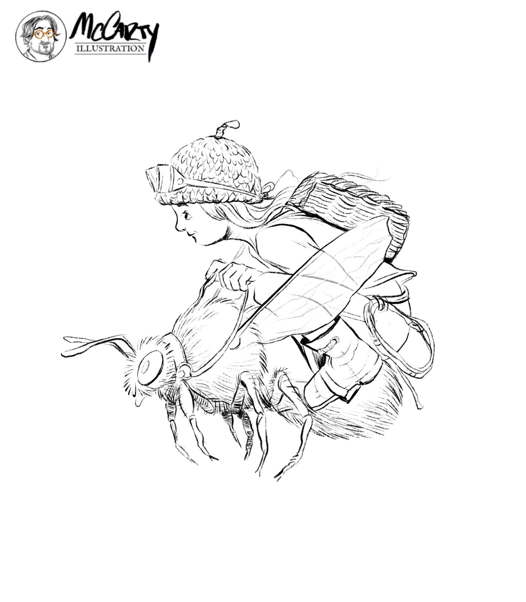 “IF” coloring page - Corey McCarty Illustration
